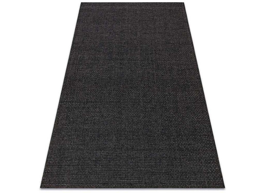 RugsX Tapijt Voor Buiten | Sisal Tapijt Timo 0000 Buitenshuis Zwart 120X170 Cm