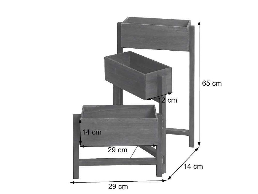 Vente-unique Tuinopslag | Plantenrek Staand Rek, Bruin