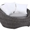 MYLIA Loungeset | Set Van 2 Tuinfauteuils Van Gevlochten Hars - Grijs - Whiteheaven