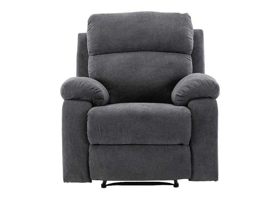 Vente-unique Relaxfauteuil | Relaxfauteuil Van Stof Tolzano - Antraciet