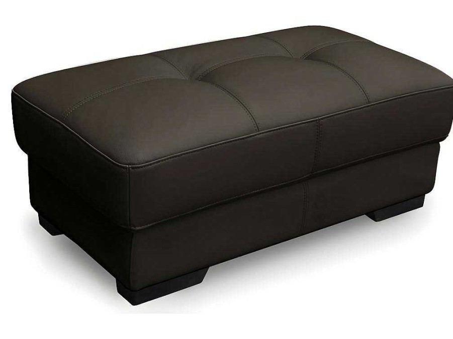 LINEA SOFA Poef | Poef Van Leer Metropolitan Ii - Bruin