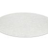 RugsX Tapijt Rond | Vloerkleed Casablanca Plus Rond Creme Eenkleurig, Lus Cercle 150 Cm