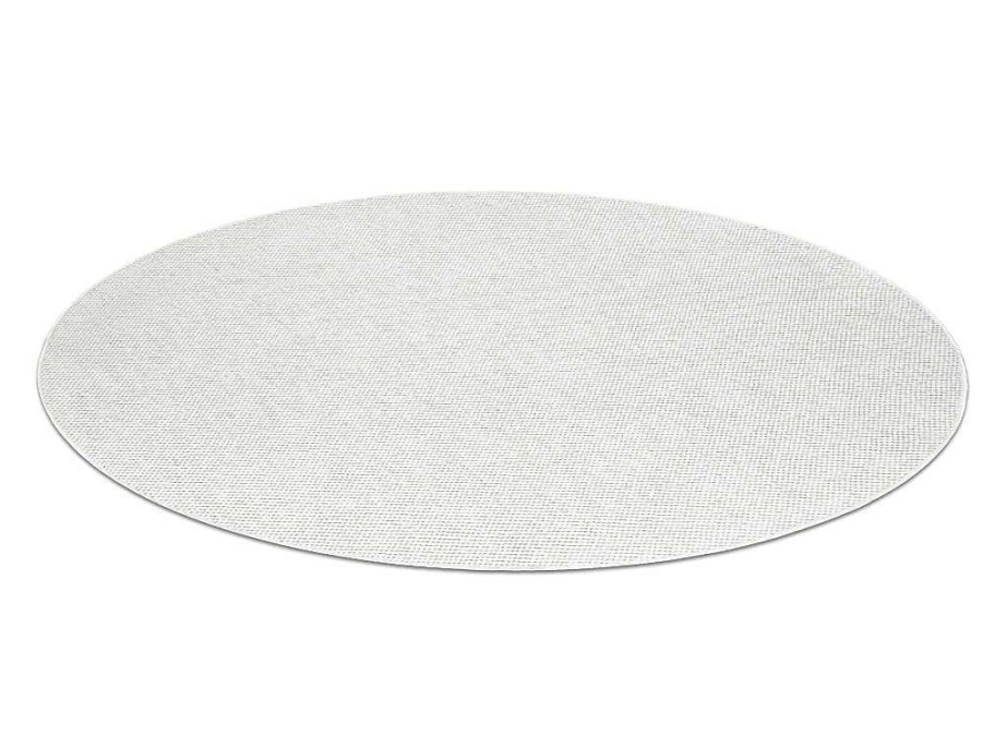 RugsX Tapijt Rond | Vloerkleed Casablanca Plus Rond Creme Eenkleurig, Lus Cercle 150 Cm