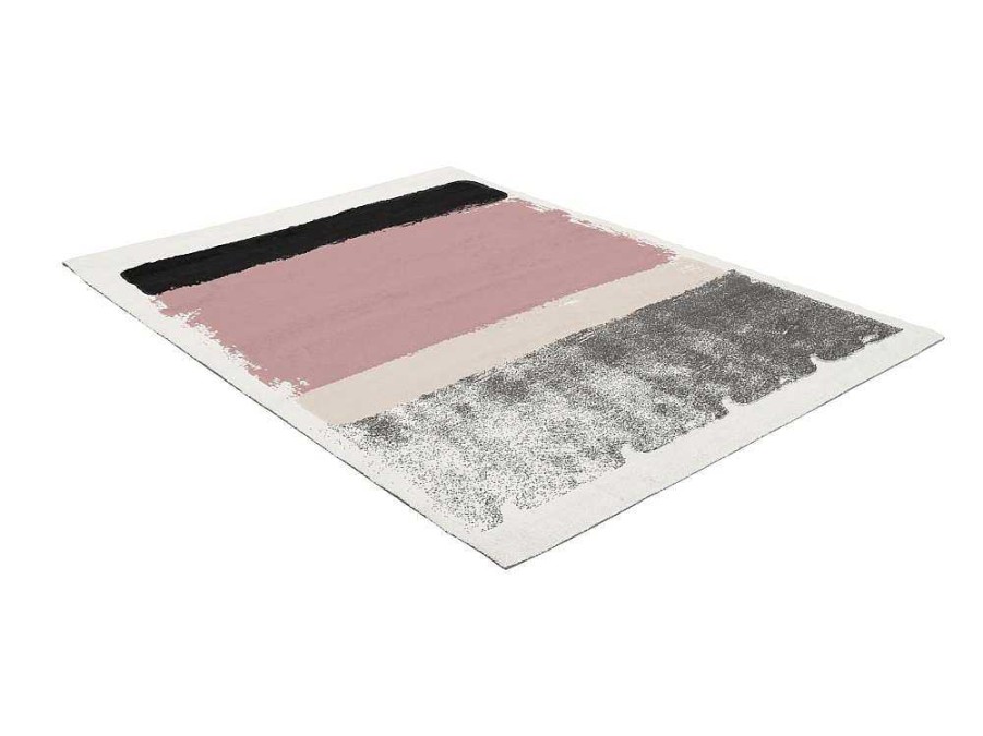 OZAIA Groot Tapijt | Vloerkleed 160 X 230 Cm - Roze, Grijs En Wit - Camden