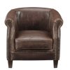 Vente-unique Fauteuil Leer | Clubfauteuil Van Leer Met Lived-In Uiterlijk Enguerrand