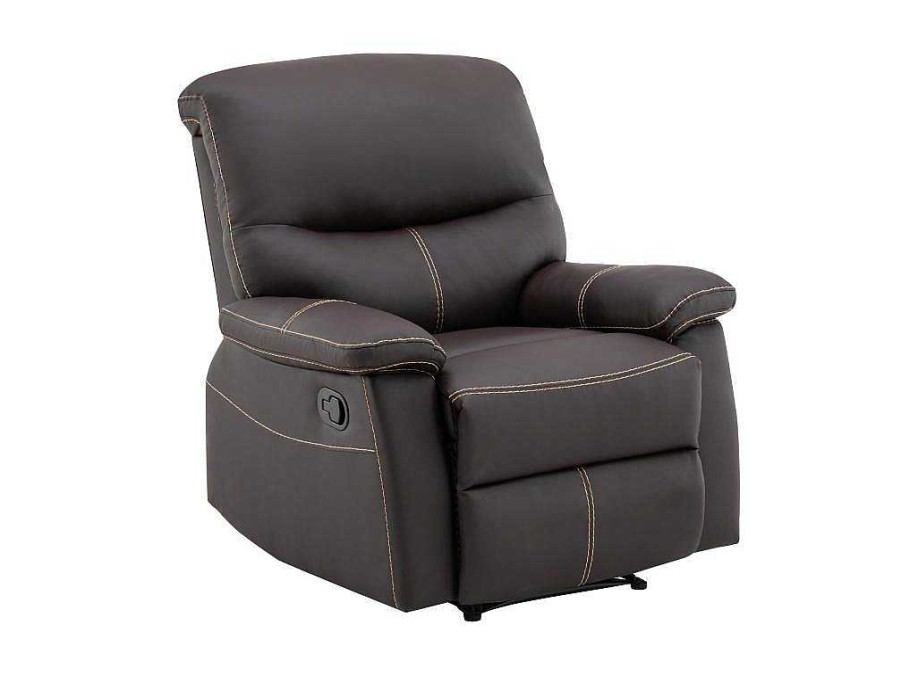 Vente-unique Relaxfauteuil | Fauteuil Van Bruine Kunstleer Canby