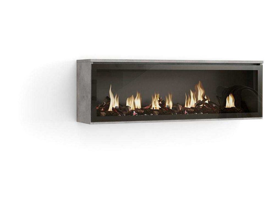 Skraut Home Haard | Elektrische Haard Led , 107X38X25Cm, Woonkamer - Eetkamer, Elektrische Haard, Cement