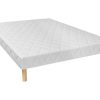 Ysmée Bedbodem | Decoratief Gewatteerde Bedbodem Met 14 Multiplex-Latten Panacea Van Dreamea - Wit - 120X190 Cm