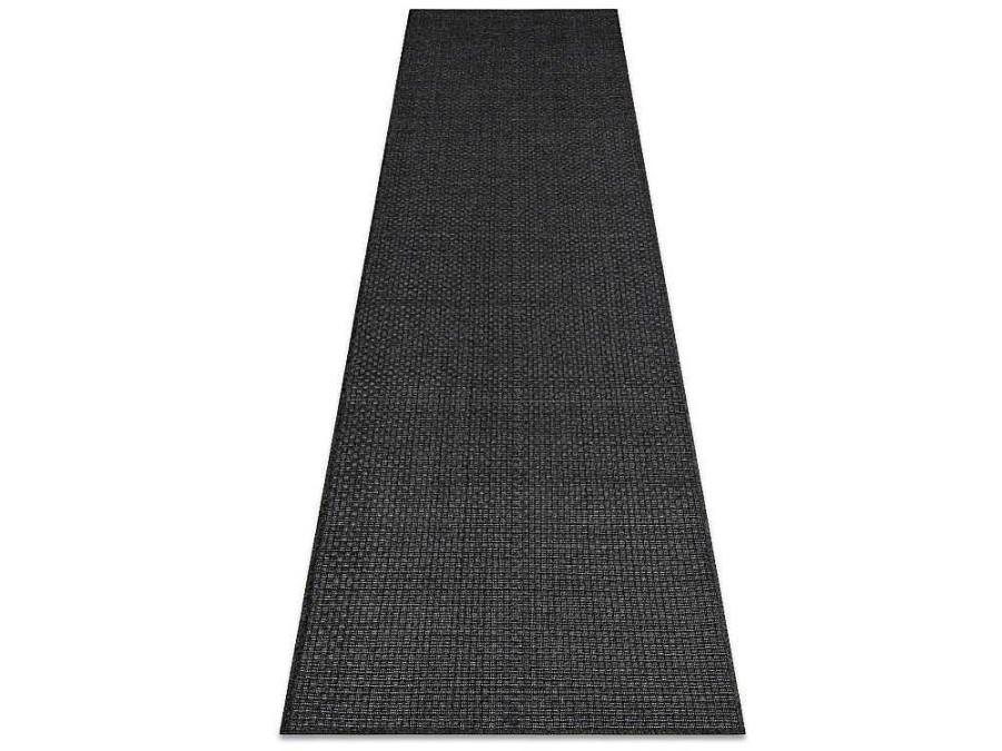 RugsX Tapijt Voor Buiten | Sisal Tapijt, Loper Timo 0000 Buitenshuis Zwart 70X250 Cm