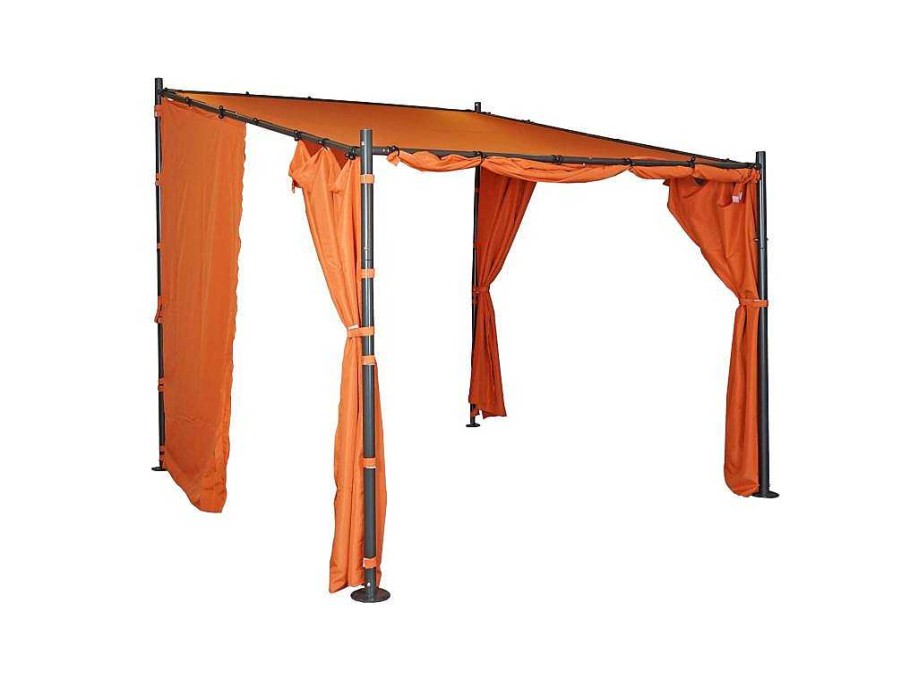 Vente-unique Prieel, Pergola, Gazebo En Kiosk | Zijwand Pergola Mcw-A22 Set Van 4, Terracotta