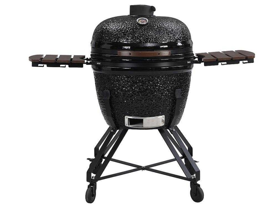 Vente-unique Buitenkeuken | Kamado-Houtskoolbarbecue Van Keramiek En Bamboe 67 X 85 X 120 Cm - Ayumi