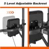 Vente-unique Fitness | Multifunctionele Power Tower Dip Station Optrekstang Met Verstelbare Hoogte