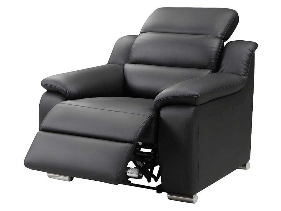 Vente-unique Relaxfauteuil | Relaxfauteuil Van Leer Arena Ii - Zwart - Elektrisch