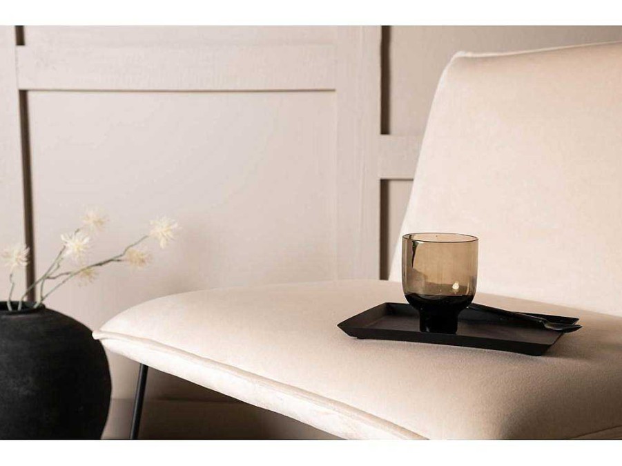 Vente-unique Aanbiedingen: Zitbank & Fauteuil | X-Lounge Fauteuil Velours Offwhite.