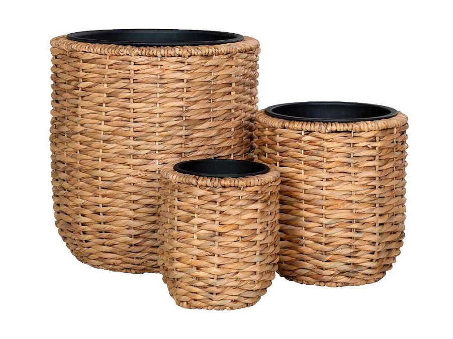 Vente-unique Decoratieobject Voor Binnen | Hanoi Planten Schuilplaatsen Set Van 3 Stuks. Buitenshuis Naturel.