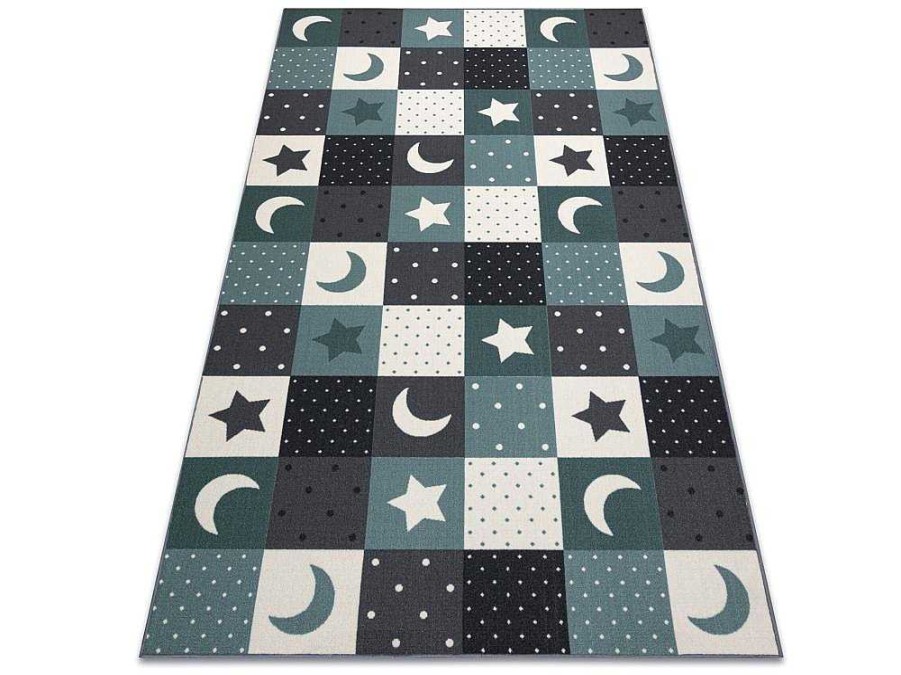 RugsX Kindervloerkleed | Tapijt Voor Kinderen Stars Sterren, Sterretje , Kinderen, Turkoois / 300X450 Cm