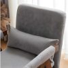 ModernLuxe Uitklapbare Fauteuil | Verstelbare Converteerbare Gewatteerde Fauteuil Van Katoenen Stof - Grijs