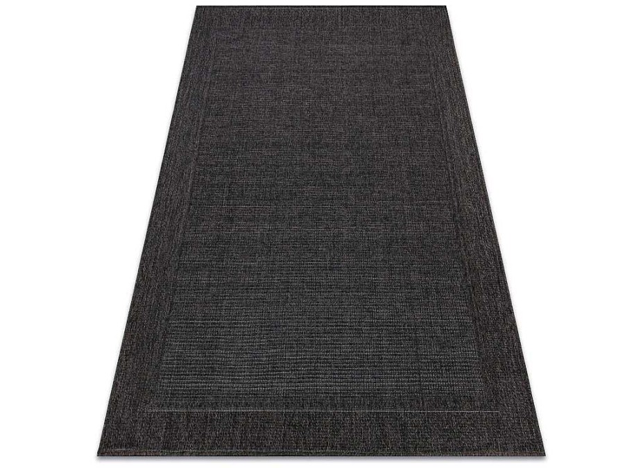 RugsX Tapijt Voor Buiten | Sisal Tapijt Timo 5000 Buitenshuis Kader Zwart 280X370 Cm