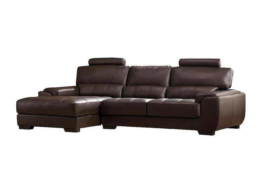 LINEA SOFA Leren Zitbank | Hoekbank Van Leer Metropolitan Ii - Bruin - Hoek Links