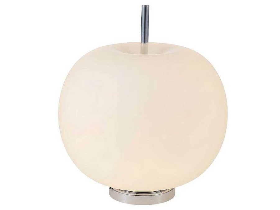 EPIKASA Lamp | Apple Tafellamp, Chroom, Wit, 30X30X35 Cm, Epikasa