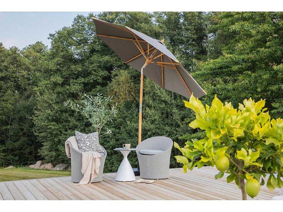 Vente-unique Parasol | Cerox Parasol Met Kantelfunctie Grijs.