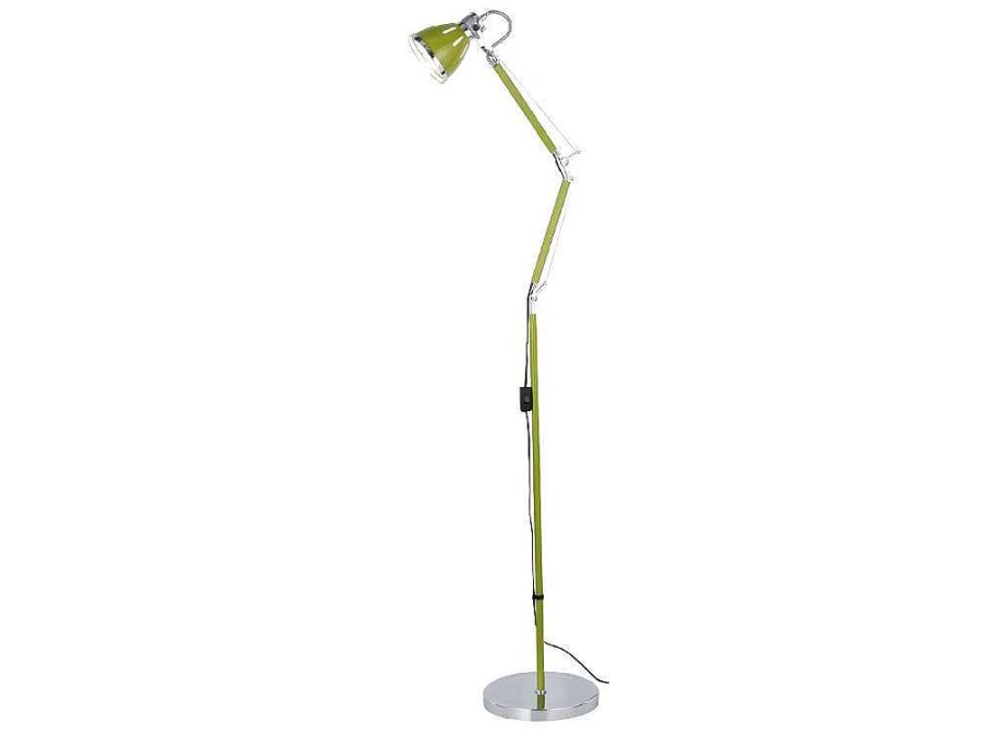 EPIKASA Staande Lamp | Jerona Vloerlamp, Groen, Chroom, 27,5X27,5X180 Cm, Epikasa