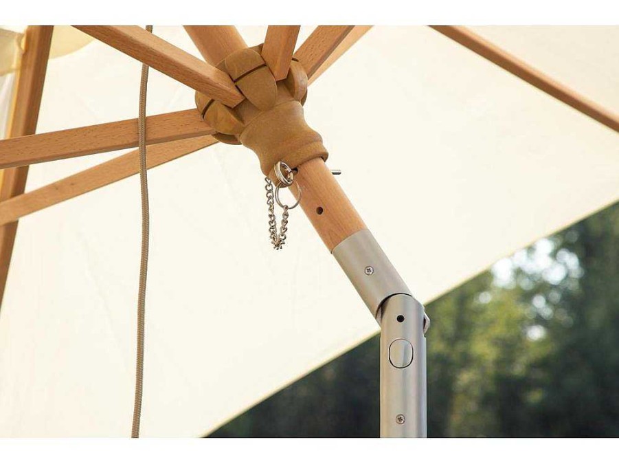 Vente-unique Parasol | Corypho Parasol Met Kantelfunctie Wit.