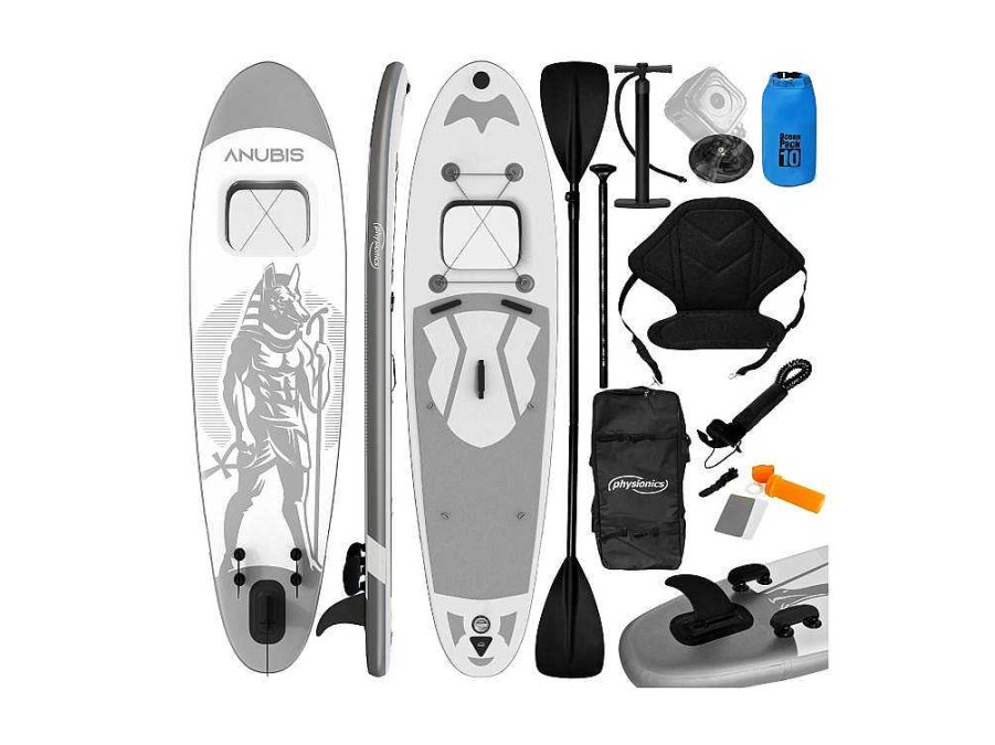 Vente-unique Watersport | Sup Board Anubis 320 Cm - Zilver - Incl. Accessoires