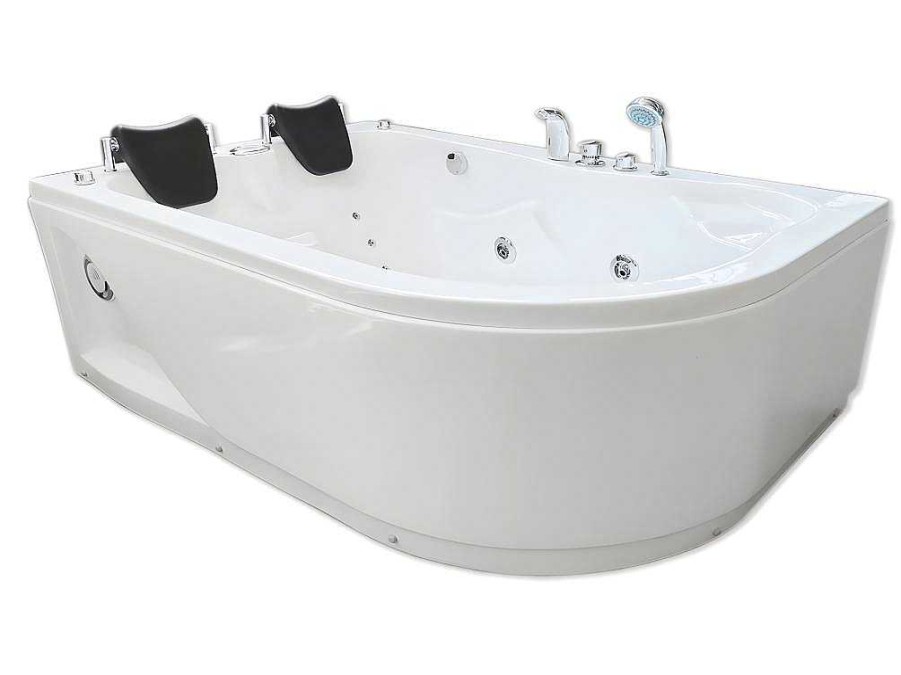 ELITESHOPPING Massagebad | Witte Hottub 170 X 115 Cm Voor 2 Personen 15 Jets Tulip