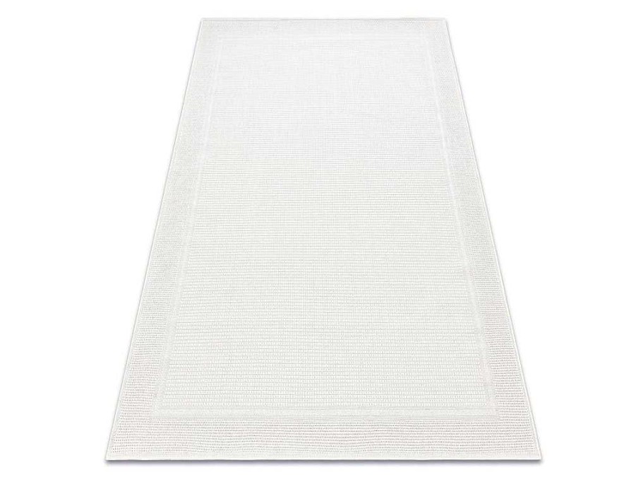 RugsX Tapijt Voor Buiten | Sisal Tapijt Timo 5979 Buitenshuis Kader Wit 60X100 Cm