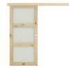 Vente-unique Schuifdeur | Schuifdeur Acosta Met 3 Ramen - H205Xb93 Cm - Mdf