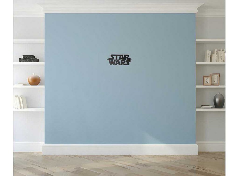 EPIKASA Decoratieve Wandplaat | Metalen Decoratie Star Wars, Zwart, 50X1,5X21 Cm, Epikasa