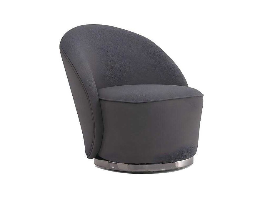 PASCAL MORABITO Fauteuil | Fauteuil Van Boucle Stof - Antraciet - Elfira