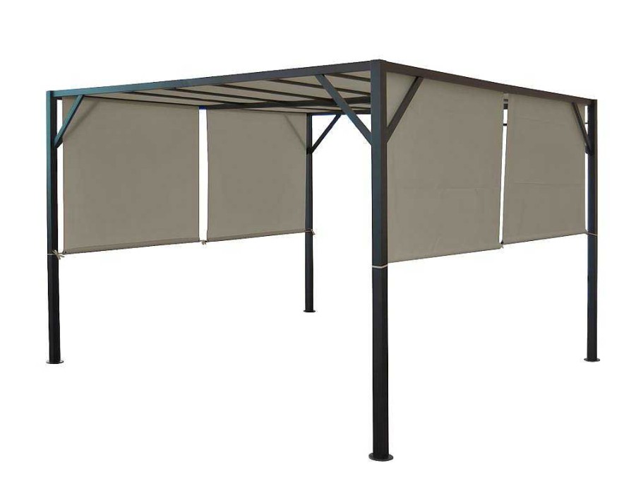 Vente-unique Prieel, Pergola, Gazebo En Kiosk | Vervangen Overkapping Voor Pergola Beja, Taupe