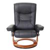 Vente-unique Fauteuil Leer | Halifax Fauteuil, Zwart, Honingkleurig