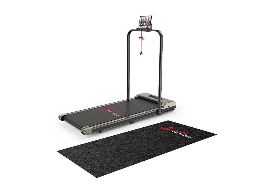 Vente-unique Fitness | 2 In 1 Elektrische Vouwpartij Met Lcd -Scherm Versterkt Frame Voor Thuiskantoor