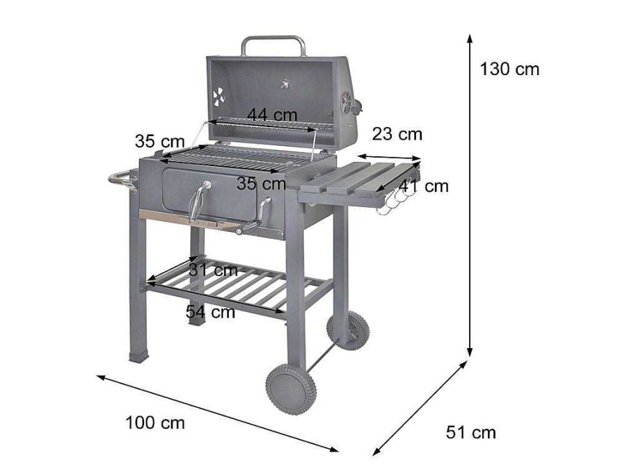 Vente-unique Tafelservies | Mcw-K93 Barbecue Trolley