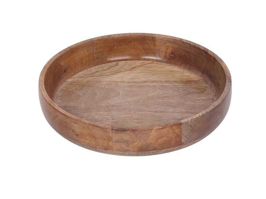 OZAIA Tafelservies | Set Van 3 Schaaltjes Van Mangohout - D17, 15 Et 12 Cm - Naturel - Valisa