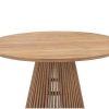 MYLIA Eettafel | Tuineettafel Van Teakhout D120 Cm - Licht Naturel - Triani