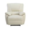 Vente-unique Relaxfauteuil | Relaxfauteuil Van Leer Marcis - Ivoor - Elektrisch