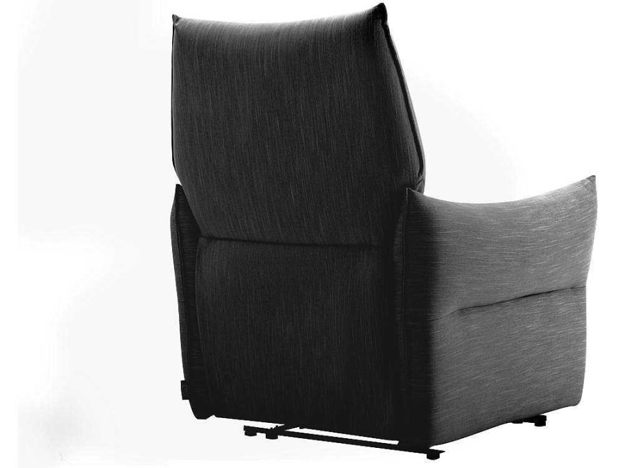 Vente-unique Aanbiedingen: Zitbank & Fauteuil | Elektrische Relaxfauteuil In Antraciete Stof Modoc