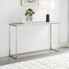 PASCAL MORABITO Sidetable | Design Sidetable Aretha - Marmer En Metaal - Wit En Goudkleurig - Van Pascal Morabito