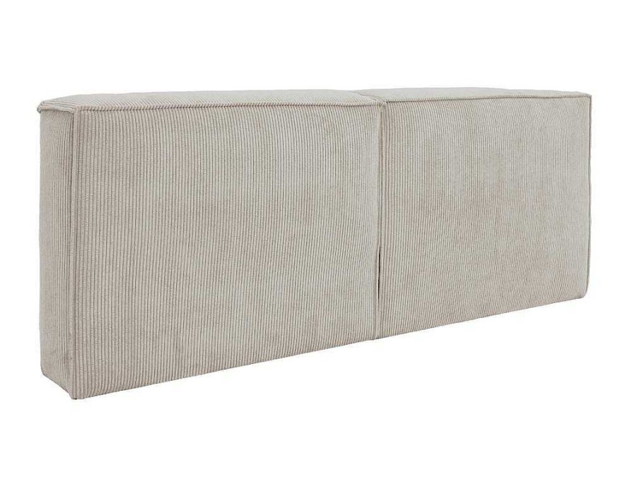 PASCAL MORABITO Hoofdeinde En Brugkast | Hoofdbord 220 Cm - Ribfluweel - Beige - Timano Van Pascal Morabito - Van Pascal Morabito