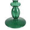 OZAIA Aanbiedingen: Woonaccessoires | Set Van 2 Kandelaars - D9 X H21 Cm En D9 X H18,5 Cm - Glas - Groen - Kandie