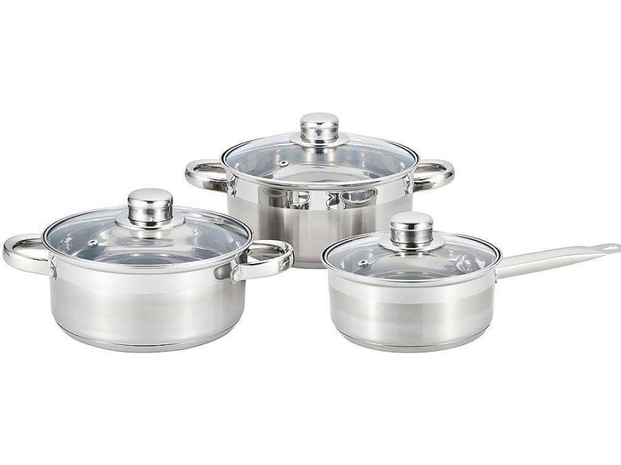 Vente-unique Tafelservies | Pannenset Festin Van Inox - 6 Stuks - Metaalkleur