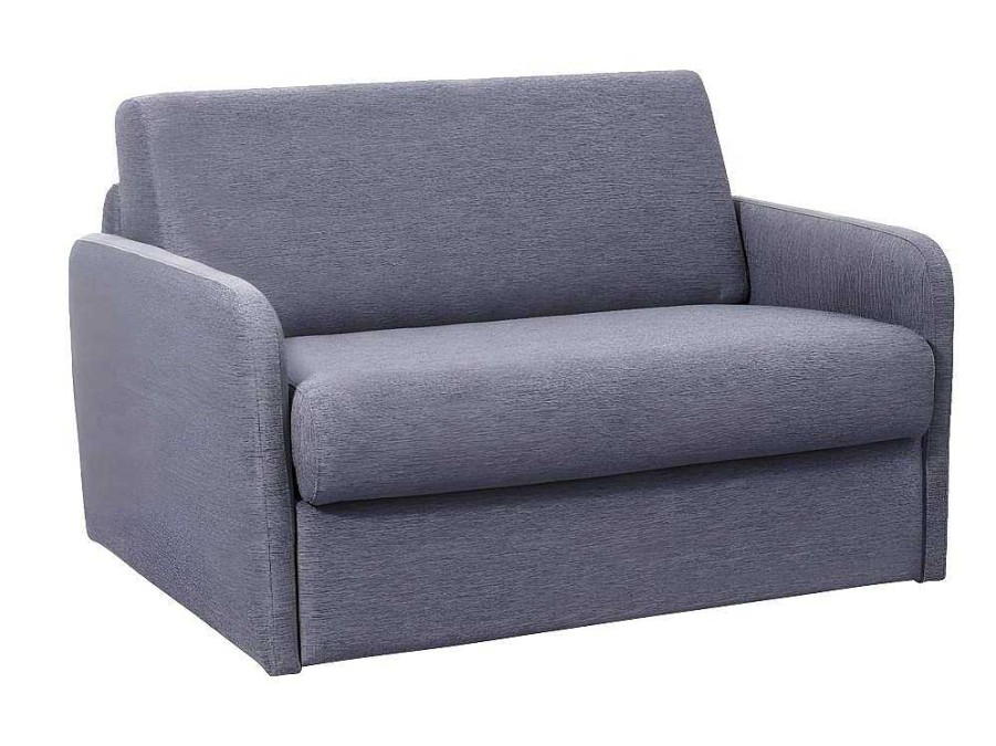 Vente-unique Uitklapbare Fauteuil | Express-Converteerbare Fauteuil In Stof Nadoa - Bed 100Cm - Lichtgrijs