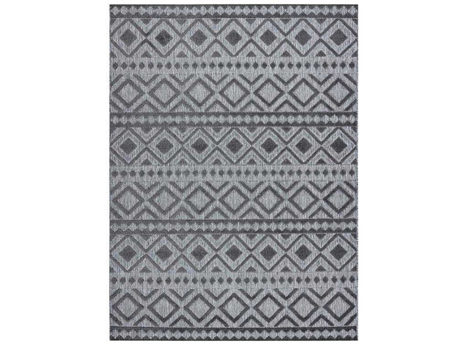 RugsX Groot Tapijt | Tapijt Structureel Sole D3852 Boho, Diamanten Plat Geweven, Twee Poolh 200X290 Cm