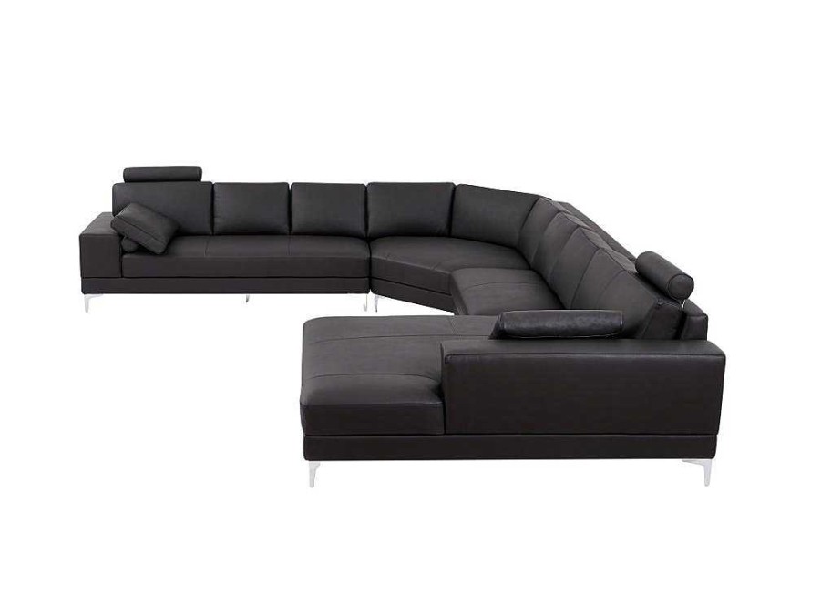 LINEA SOFA Xxl Hoekbank | Xxl Zevenzitsbank Hoogwaardig Leer Donatello Ii - Bruin - Hoek Rechts