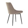 Vente-unique Stoel | Set Van 2 Stoelen Masurie - Fluweel - Taupe